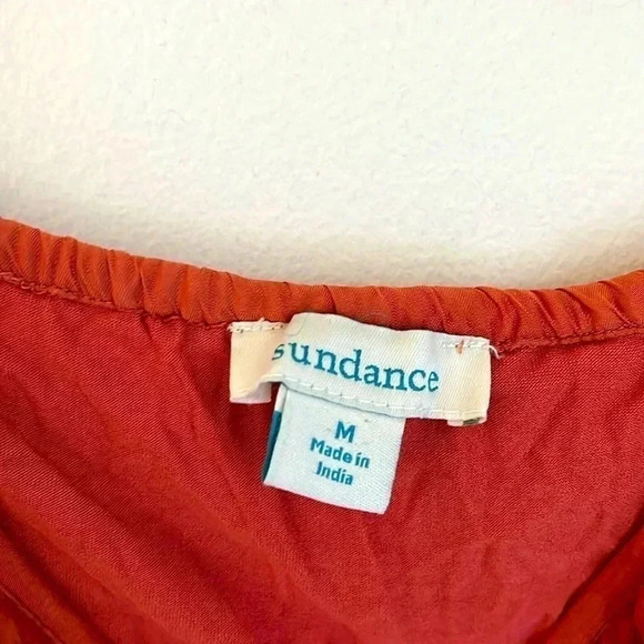 SUNDANCE Women’s Medium Forever Goddess Sheer Viscose Rope Tie Waist Maxi Dress - Picture 5 of 9